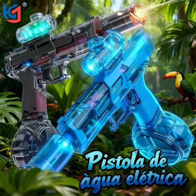 Festa na Piscina! Presente de Natal! SUPER AK Elétrico Recarregável - 10m de Alcance e Alta Pressão