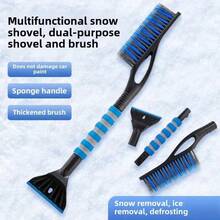 2-In-1 Car Snow Brush And Ice Scraper With Ergonomic Foam Handle, Scratch-Free Windshield Scraper Suitable For Sedans And SUVs, Car Snow Brush, Car Deicer - one-size - View 6