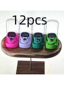 2个/3个/4个/5个/6个/12个电子环形计数器，中东阿拉伯语LED数字便捷环形计数器，减压手压计数器，祈祷健身瑜伽计数环形计数器，环形手压数字计数器，用于念诵咒语 - 彩色 - 查看 16