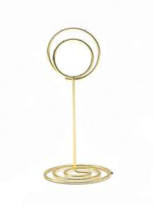 1~30个金色桌号牌夹 婚礼席位卡夹 餐桌中心装饰品 照片夹 金属丝照片夹 便签纸照片支架 - 8.5厘米 - 查看 14