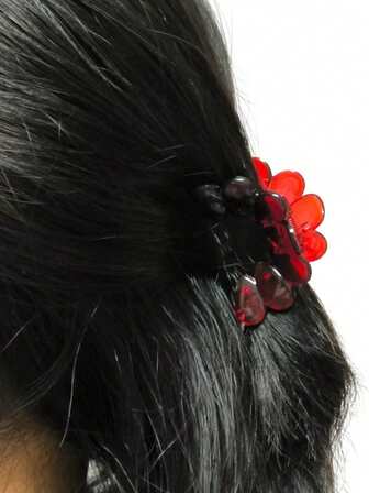 2.2inch Petal Shaped Hair Claw Clip, High Quality & Durable, Suitable For Updo Hairstyles, For Women