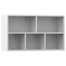 vidaXL Biała półka na książki/kredens 50x25x80 cm Materiał drewnopochodny - Wielbłąd - Zobacz 8