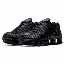 Black And White Reflective Tennis Shoes With 12 Springs, Super Cushioning, For Gym, Running, And Training. - 黑色 - 查看 3