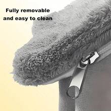 猫狗舒适宠物屋 - 可拆卸、可水洗冬季床 | 柔软聚酯纤维猫窝，经典款式