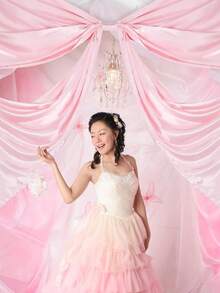 1pc Extra Large Elegant Satin Bow Decor - Giant Wedding, Birthday, Party Backdrop, Christmas Tree Ornament - Light Pink/Soft Pink/Lavender, No Electricity Required - Multicolor - View 4