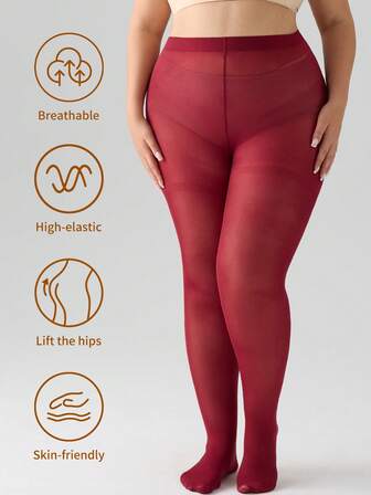 Women's 120D Velvet Shaping Sheer Tights - Ultra-Smooth, High-Waisted Slim Fit, Warm And Comfortable For Everyday Wear