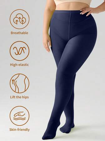 Women's 120D Velvet Shaping Sheer Tights - Ultra-Smooth, High-Waisted Slim Fit, Warm And Comfortable For Everyday Wear