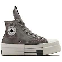 Rick Owens X Converse DRKSHDW DBL DRKSTAR Chuck 70 High 'Washed Canvas Pack - Concrete' Grey Egret Sneakers Men A06755C - 彩色 - 查看 2