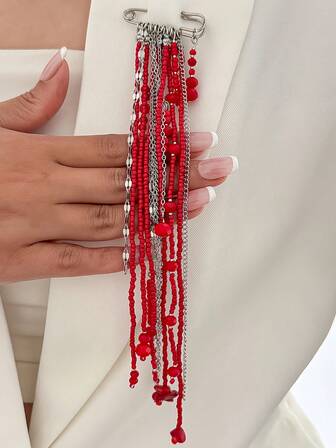 1 st vintage pärlbrosch, lämplig för vardagsbruk