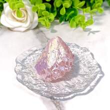 1 pieza de cuarzo de aura natural al azar - piedra en bruto para decoración del hogar y la oficina, energía y cristal curativo