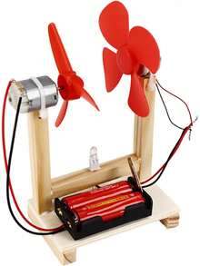 Generador de Viento para Niños, Kit de Generador de Energía, Kits Educativos de Experimentos Científicos para la Edad de los Niños - 1 - Ver 8