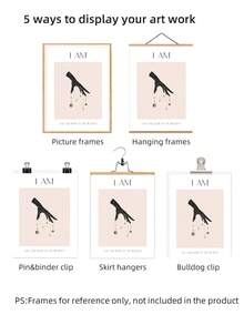 1pc Frameless I Am The Creator Of My Reality Poster, Positive Affirmation Spiritual Print, Manifestation Quote Wall Art, Aesthetic Room Decor, Empowerment Gift For Women, Dorm Room Essentials - Multicolor - View 6