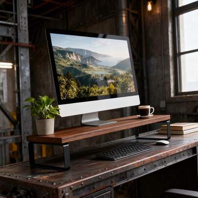 显示器支架，台式电脑办公桌增高架，收纳整理架