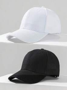 1pc Solid Color Fashionable Versatile Sports Casual Baseball Cap For Men