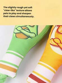 1 món đồ chơi tương tác cho thú cưng bằng dây cotton hình lọ mứt, có tiếng kêu như thật, cho phép thú cưng chơi một mình. - Nhiều màu - Xem 5