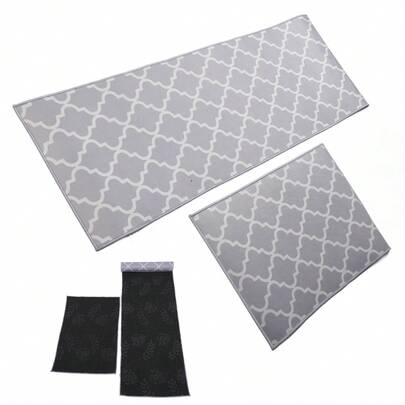 2 Piezas De Alfombrilla De Cocina Alfombrilla Para Suelo A Prueba De Polvo Decoración Para El Hogar, Oficina U Hotel