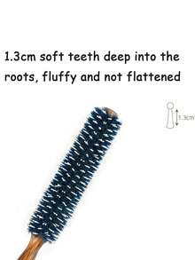 Przedłużony holenderski grzebień do kręcenia grzywy świni, drewniany grzebień, grzebień do stylizacji, cylindryczny grzebień do wałkowania, drewniany grzebień do grzywy