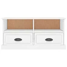 Mobile porta TV vidaXL, bianco, 93x35,5x45 cm, materiale a base di legno - Cammello - Visualizzare 6