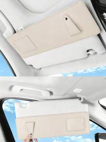Car Sun Visor Extenders Available In 5 Colors, Anti-Glare, Sun Protection, UV Protection, A Must-Have For Blocking The Sun, Adjustable Back Clip, Suitable For Various Car Models, Car Interior Accessories. - Multicolor - View 1