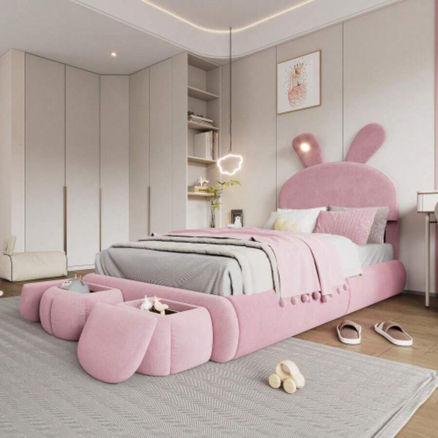 Bed Frames - 粉色 - 查看 1
