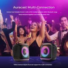 JBL Partybox Encore 2 蓝牙音箱，户外便携式低音炮，KTV、广场舞、卡拉OK，第二代音乐伴侣，黑色 - 黑色 - 查看 2