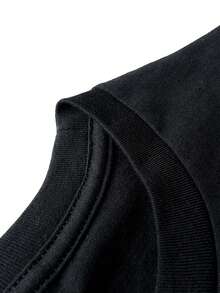 Absolutely Not Funny Sarcastic Saying-Shirt - Black - View 4