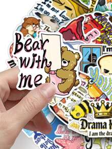 50 miếng dán hoạt hình dễ thương, dán trang trí sổ lưu niệm, dán tạo động lực, dán trích dẫn, dán meme, dán nhật ký, dán văn phòng phẩm, dán sổ lưu niệm, dán vinyl chống thấm nước, dán số lượng lớn cho chai nước, ván trượt, hành lý, máy tính xách tay, cản va, vật dụng tiệc tùng theo chủ đề - Nhiều màu - Xem 7