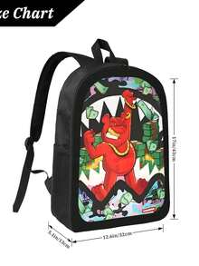 Sprayground Mochilas Escolares Fashion Backpack Teen Backpack - Fashionable Print & Adjustable Straps - Black - View 5