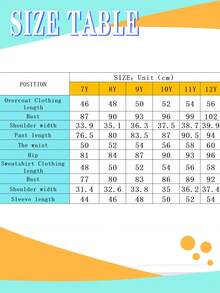 男童三件套：超大字母图案T恤、长袖T恤和运动裤，适合跑步、通勤、上学、休闲、度假、运动以及秋冬季穿着。 - 黃色 - 查看 6