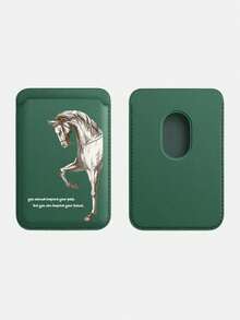 1 chiếc ốp lưng ví da cao cấp hình ngựa đua có nam châm, tương thích với Apple 13/14/16/15/17 Pro/Air, chất liệu da cao cấp có ngăn đựng thẻ và chân đế, tương thích với Android và hầu hết các điện thoại thông minh, quà tặng cho mẹ, gia đình, bạn bè, sinh nhật, ngày lễ, phụ kiện ốp lưng điện thoại, miếng dán điện thoại có giá đỡ. - Nhiều màu - Xem 7