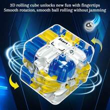 Khối lập phương mê cung 3D, Đồ chơi giáo dục, Đồ chơi xếp hình cho trẻ em, Quà tặng sinh nhật, Thích hợp cho trẻ em từ 3 tuổi trở lên, Phụ kiện màu ngẫu nhiên, Quà Giáng sinh - Nhiều màu - Xem 12