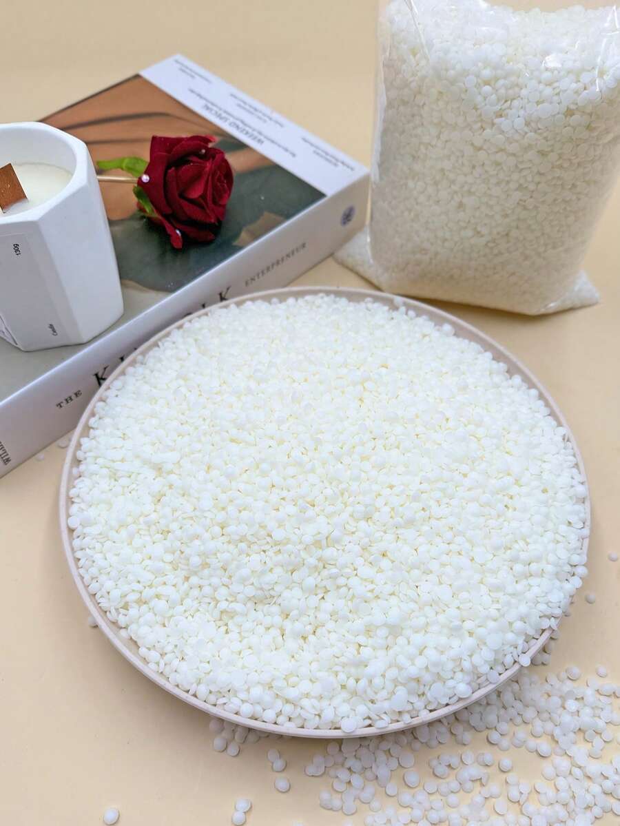 100/500/1000/1200g 純大豆蠟粒香氛蠟燭原料 DIY 無煙蠟燭製作材料,適用於家居裝飾香氛蠟燭、杯蠟、母親節禮物、情人節、母親節女性家居手工藝製作材料 - 米色 - 查看 1