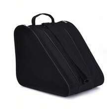 This Unisex Skate Bag Is Perfect For Ice Skates, Roller Skates, And Inline Skates. The Spacious, Three-Layer Design With Adjustable Shoulder Straps Offers Ideal Storage For Roller Skates, Ice Skates, Quad Skates, Inline Skates, Figure Skates, And Hockey Skates. Lightweight And Roomy, It Can Also Be Used As A Skateboard Bag. The Perfect Gift For Outdoor Sports Enthusiasts And Skaters. - 黑色 - 查看 1