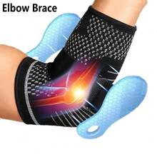 1pc Elbow Compression Sleeve With Strap, Adjustable Arm Support Brace With Gel Pad For Golfers, Weightlifting, Sports - Tennis Elbow Brace For Men & Wome