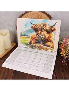 Highland Cow Calendar 2026 - Rustic Farmhouse Wall Art & Monthly Planner, 12 Month Wall Calendar, Scottish Highland Cow 2026 Wall Calendar For Animal Lovers - Ox Calendar - View 7