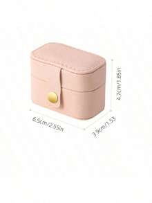 1pc Mini Portable Travel Minimalist Leather Jewelry Storage Box, Jewelry Box For Rings, Necklaces, Earrings, Gifts, Suitable For Valentine's Day, Christmas Decoration, Bedroom Decor, Room Decor, Christmas Gift, Christmas Decoration, Home Christmas Decor - Nhiều màu - Xem 5