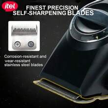 itel IHC-38 Multi-Function Rechargeable Hair Clipper,7000 RPM Powerful Motor,Premium Metal Body Design,Smart Digital Display,Precise Blades For Sharp Cut - Black - View 8