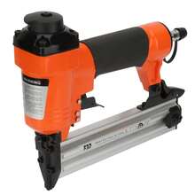 Clavadoras Neumáticas Neumáticas Rectas para Pistola Grapa F32 para Pistola Grapadora Pistola para Pistola Grapadora de Calibre 18 para Pistola Grapadoras de Acabado - Naranja - Ver 2