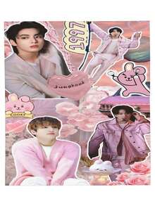 Jung Merch Kook Soft And Comfortable Warm The Wool Blanket Fan Suitable For Room Sofa Bed Car Lets Trip Camping Sofa Decoration Merch Gift Blankets - 黑色 - 查看 4