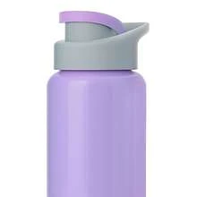 PromoClick Paquete de 10 Cilindros de plástico de 1000 ML.Con tapa enroscable, asa y boquilla que cierra a presión. - Morado Pastel - Ver 2