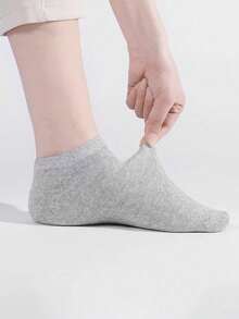 30 đôi tất thời trang màu đen, trắng, xám trơn dành cho nữ, kiểu dáng tối giản và thoải mái, đa năng cho trang phục thường ngày, có các gói 2 đôi/6 đôi/10 đôi/20 đôi/30 đôi/60 đôi - Nhiều màu - Xem 4