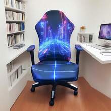 (1 Piece) Gaming Chair Protective Cover Universal Chair Cover Swivel Chair Elastic Gaming Punk Style Gaming Chair Cover - Multicolor - View 1