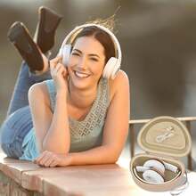 ALKOO 适用于 Be/A/T/S/ Solo 4/ Studio Pro/ Solo3/ Studio3/ Solo2/ Solo Pro 蓝牙头戴式耳机的旅行硬质便携箱（仅含包装盒）