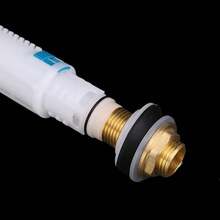 VáLvula de Llenado de Inodoro, SifóN de Cisterna de Doble Descarga de Inodoro de PláStico Cobre Azul, Reemplazo de BotóN de Tanque de Agua de Inodoro DoméStico (Válvula de - Válvula de entrada de tubo de cobre de 4 puntos - Ver 6