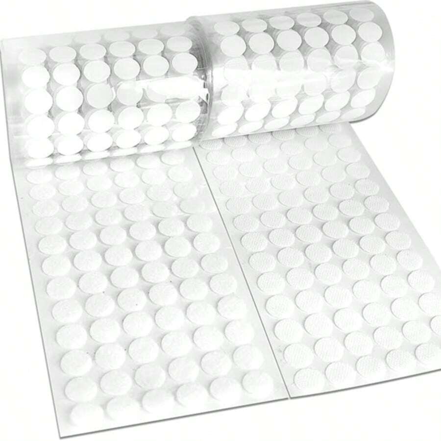 Vkey Colorful Hook And Loop Self-Adhesive Round Dot Coin Shape Fasteners, Strong Adhesive Backing, Suitable For Home, Office, Classroom And DIY, 6 Color Options