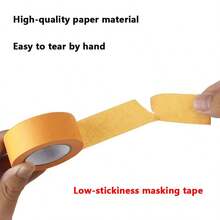 6 Rolls Vibrant Colorful Masking Tape, Suitable For Wall Art & Crafts, Non-Waterproof, Can Be Applied To Plastic, Wood, Glass, DIY Projects, Label Tape | Decorative Tape | Easy Tear Tape, Painting, Classroom Decoration, Color Sorting - Multicolor - View 7