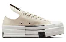 Rick Owens X Converse DRKSHDW DBL DRKSTAR Chuck 70 Low 'Natural Ivory' Cream Black Egret Sneakers Men A04955C - 彩色 - 查看 2