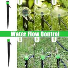 Drip Irrigation Kit Adjustable Garden Drip Irrigation System With 50FT 1/4"+50FT 5/16" Drip Tubing Drip Emitters Drip Connectors Irrigation System Kit For Raised Garden Bed Yard Lawn - As Pic - View 4