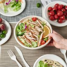 50pcs/Pack 17oz Compostable Paper Bowls, Durable White Paper Bowls Suitable For Cold & Hot Food, Sugarcane Bowls Great For Outdoor BBQ, Daily Meals, Birthday, Camping, Picnic, Wedding, Parties - Multicolor - View 10