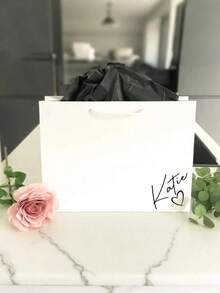 1pc Gift Bag, Custom Wedding Bridesmaids Gift Bag, Custom Name Wedding Gift Box, Bachelor Party Bag, Welcome Gift Bag, Large Capacity Wedding Party Gift Bag, Engagement Gift Bag, Elegant Gift Bag, Graduation Gift Bag, Employee Gift Bag, Valentine's Day, Birthday Gift Bag, Ideal Gift For Bridesmaids Gifts Unique, Personalized, Ideal Gifts For Him, Living Room, Home, Tea Room, For Anniversaries, For Graduation, For Weddings - Multicolor - View 16